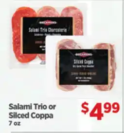 Gordon Food Services Salami Trio or Silced Coppa offer