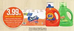 Mariano's Scott Comfort Plus Bath Tissue, Tide or Gain Laundry Detergent or Tide Pods offer