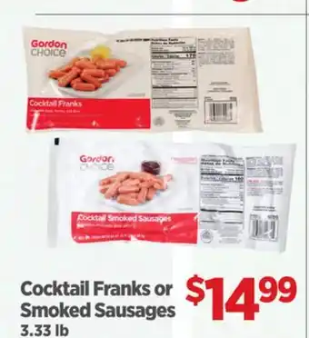 Gordon Food Services Cocktail Franks or Smoked Sausages offer