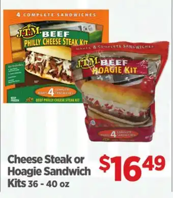 Gordon Food Services Cheese Steak or Hoagie Sandwich Kits offer