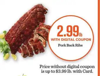 Mariano's Pork Back Ribs offer