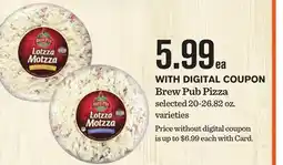 Mariano's Brew Pub Pizza offer