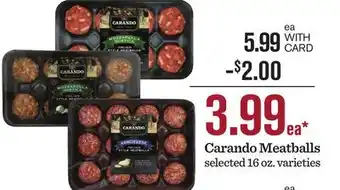 Mariano's Carando Meatballs offer