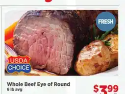 Gordon Food Services Whole Beef Eye of Round offer