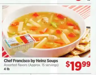 Gordon Food Services Chef Francisco by Heinz Soups offer