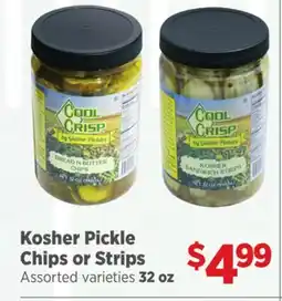 Gordon Food Services Kosher Pickle Chips or Strips offer