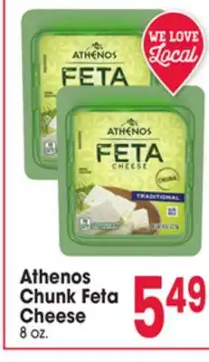 Jewel-Osco Athenos Chunk Feta Cheese offer