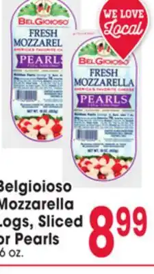 Jewel-Osco Belgioioso Mozzarella Logs, Sliced or Pearls offer