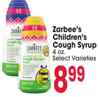 Jewel-Osco Zarbee's Children's Cough Syrup offer