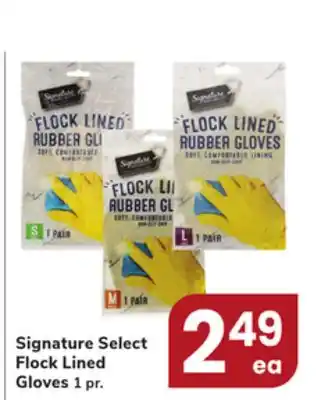 Jewel-Osco Signature Select Flock Lined Gloves offer