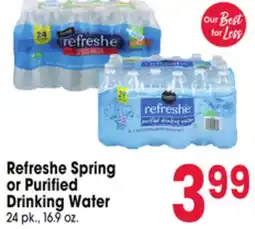 Jewel-Osco Refreshe Spring or Purified Drinking Water offer