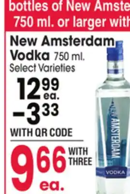 Jewel-Osco New Amsterdam Vodka offer