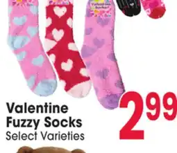 Jewel-Osco Valentine Fuzzy Socks offer