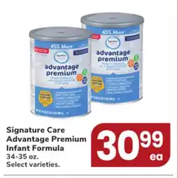 Jewel-Osco Signature Care Advantage Premium Infant Formula offer