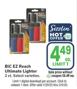 Jewel-Osco BiC EZ Reach Ultimate Lighter offer