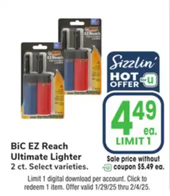 Jewel-Osco BiC EZ Reach Ultimate Lighter offer