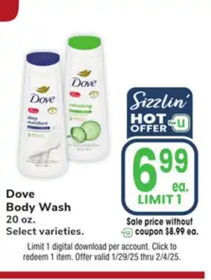 Jewel-Osco Dove Body Wash offer