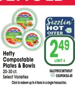 Jewel-Osco Hefty Compostable Compostable Plates & Bowls offer