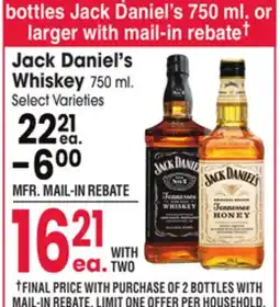 Jewel-Osco Jack Daniel's Whiskey offer