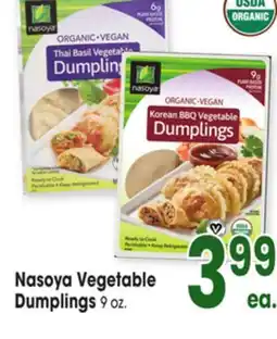 Jewel-Osco Nasoya Vegetable Dumplings offer