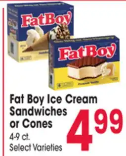 Jewel-Osco Fat Boy Ice Cream Sandwiches or Cones offer