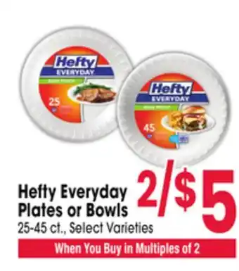 Jewel-Osco Hefty Everyday Plates or Bowls offer