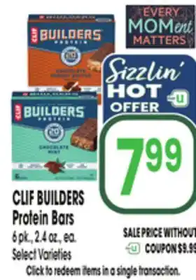 Jewel-Osco CLIF BUILDERS Protein Bars offer