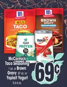 Jewel-Osco McCormick Taco Seasoning 1 oz. or Brown Gravy .87 oz. or Yoplait Yogurt 5.6-6 oz offer