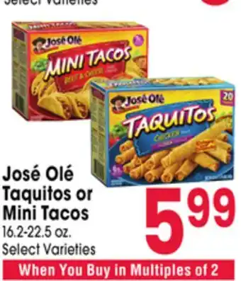 Jewel-Osco José Olé Taquitos or Mini Tacos offer