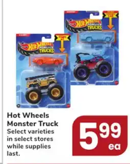 Jewel-Osco Hot Wheels Monster Truck offer