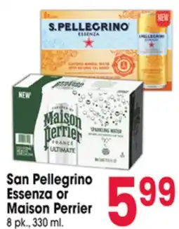 Jewel-Osco San Pellegrino Essenza or Maison Perrier offer