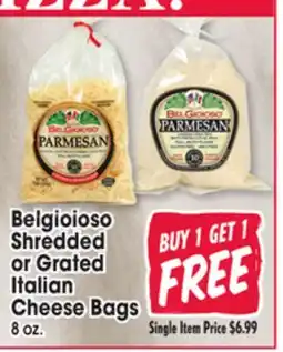 Jewel-Osco Belgioioso Shredded or Grated or Grated Italian Italian Cheese Bags offer