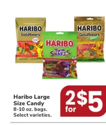 Jewel-Osco Haribo Large Size Candy offer