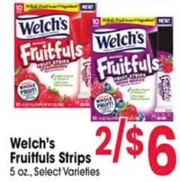 Jewel-Osco Welch's Fruitfuls Strips offer