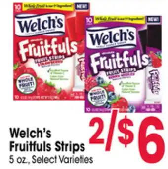 Jewel-Osco Welch's Fruitfuls Strips offer