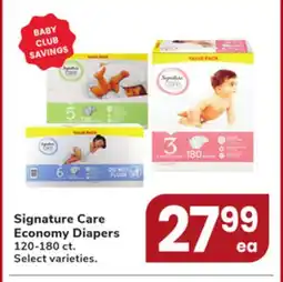 Jewel-Osco Signature Care Economy Diapers offer