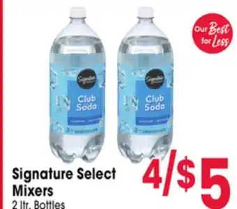 Jewel-Osco Signature Select Mixers offer