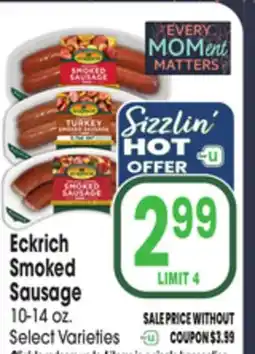 Jewel-Osco Eckrich Smoked Sausage offer