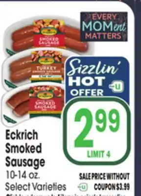 Jewel-Osco Eckrich Smoked Sausage offer