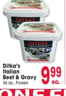 Jewel-Osco Ditka's Italian Italian Beef & Gravy offer