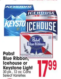 Jewel-Osco Pabst Blue Ribbon, Icehouse or Keystone Light offer