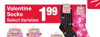 Jewel-Osco Valentine Socks offer