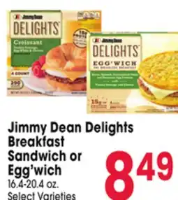 Jewel-Osco Jimmy Dean Delights Breakfast Sandwich or Egg'wich offer