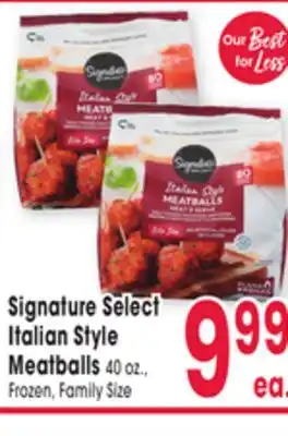 Jewel-Osco Signature Select Italian Style Meatballs offer