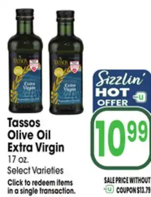 Jewel-Osco Tassos Olive Oil Extra Virgin offer