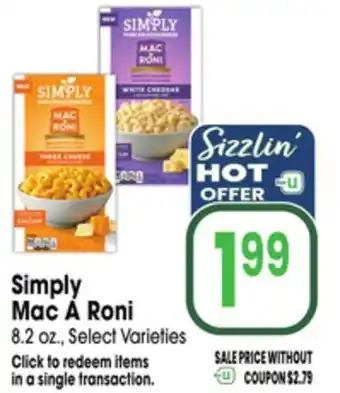 Jewel-Osco Simply Mac A Roni offer