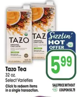 Jewel-Osco Tazo Tea offer