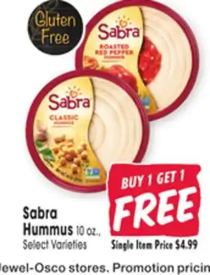 Jewel-Osco Sabra Hummus offer