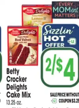 Jewel-Osco Betty Crocker Delights Cake Mix offer