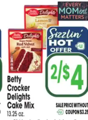 Jewel-Osco Betty Crocker Delights Cake Mix offer